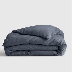 QUINCE European Linen Duvet Cover Twin Nightfall 4951